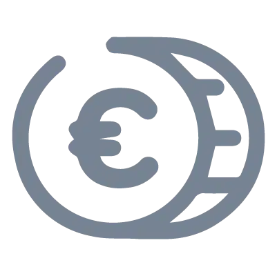 Icône illustrant le prix indicatif pour nos produits à personnaliser du catalogue made in Europe
